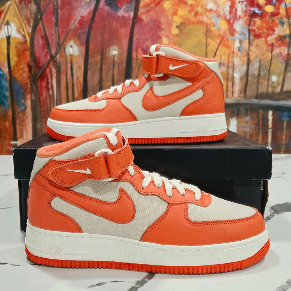 Nike Air Force 1 Mid 07' LX Safety Orange Size 9 Men's NBHD Sheed FB2036-700
